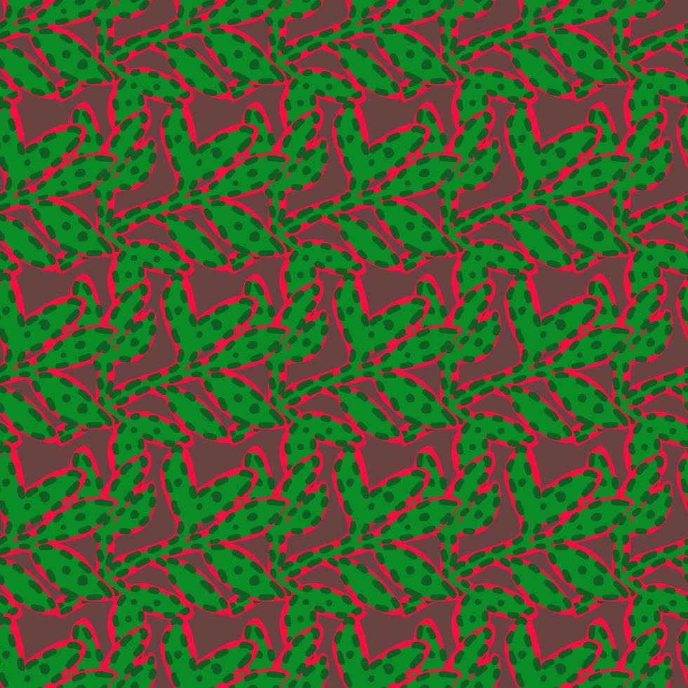 patrón sin costuras de hojas extrañas contemporáneas. papel tapiz floral tropical abstracto. vector