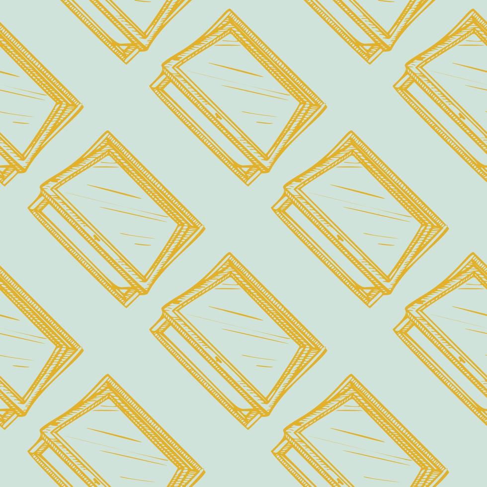 Opened window lean forward seamless pattern. Retro element inside wall in hand drawn style. vector