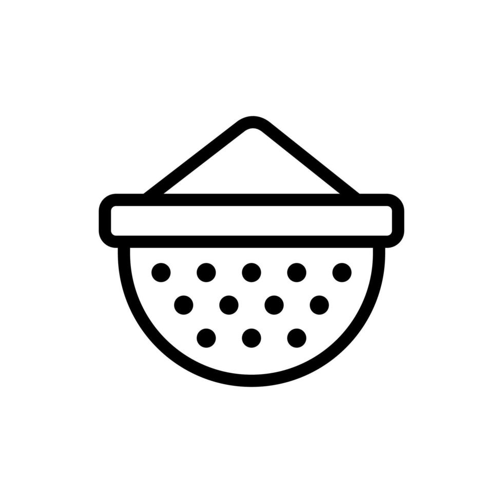 sieve sifting equipment icon vector outline illustration