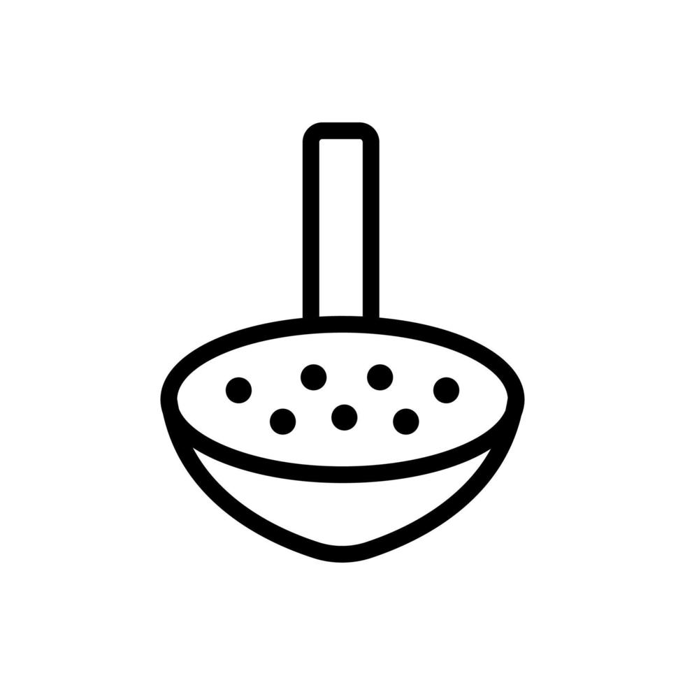 sieve kitchen ware icon vector outline illustration