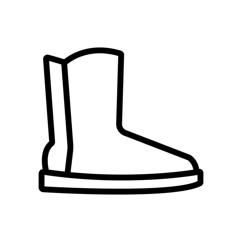 chelsea shoe icon vector outline illustration