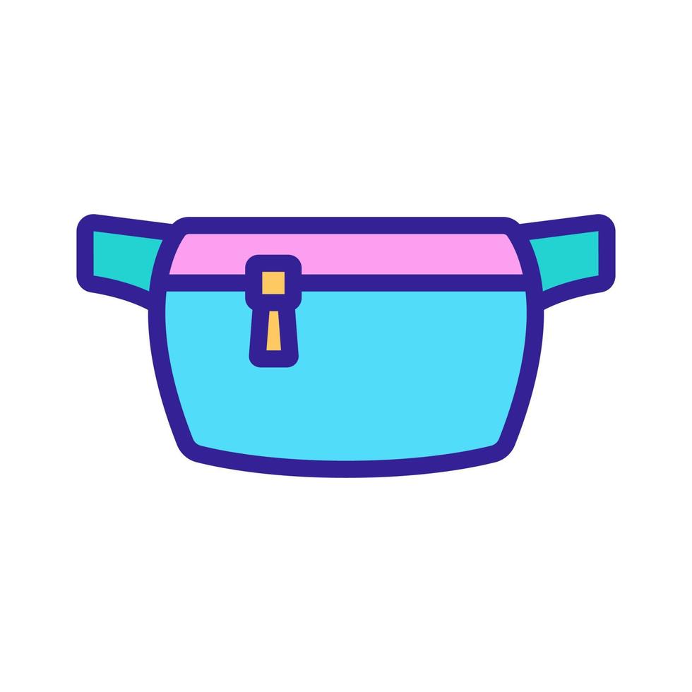 belt purse accessory icon vector outline illustration
