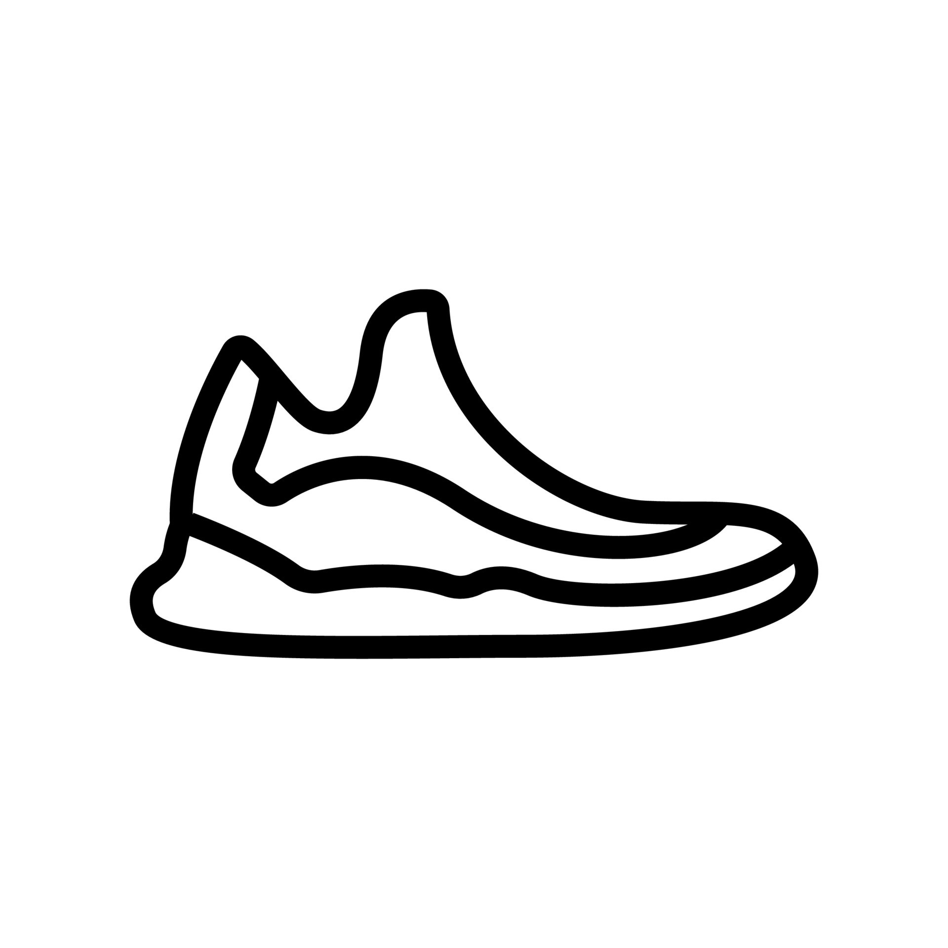 running shoe icon vector outline illustration 9726337 Vector Art at ...