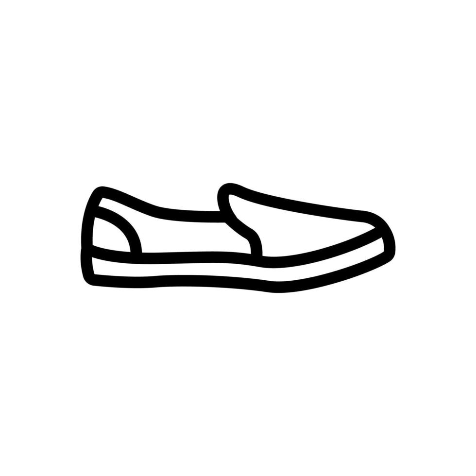 alpargatas zapato icono vector contorno ilustración