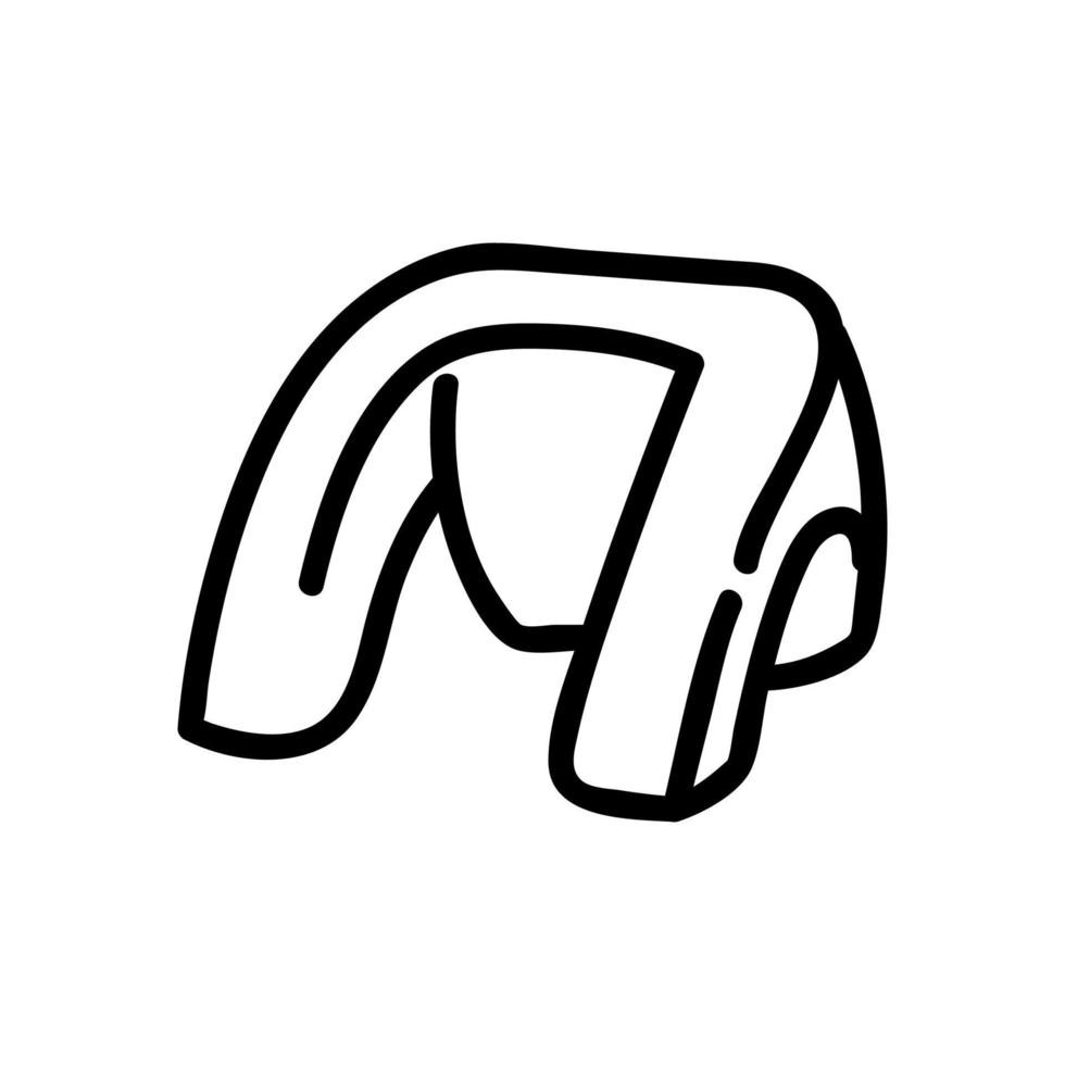 hombro masajeador icono vector contorno ilustración