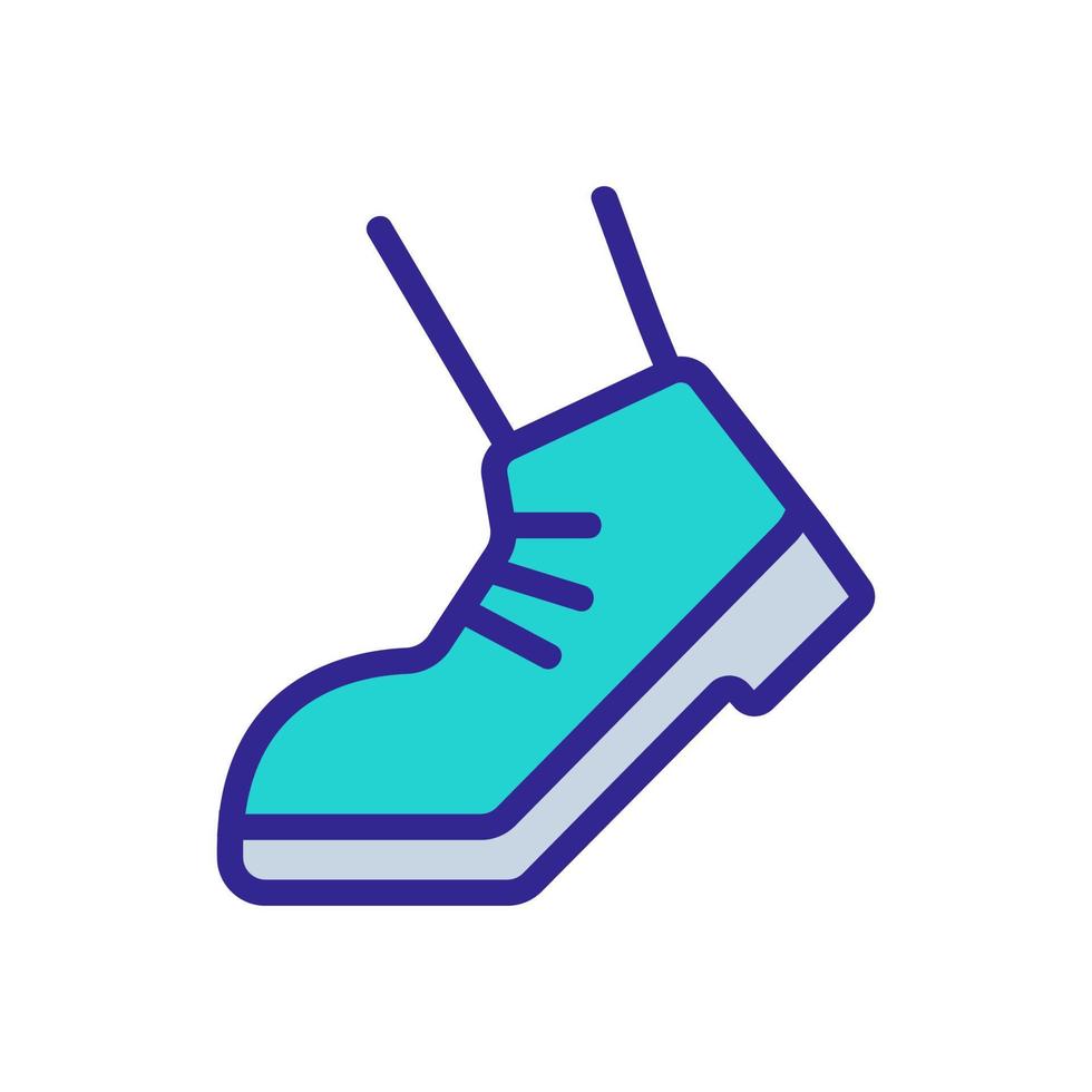 working foot when walking icon vector outline illustration