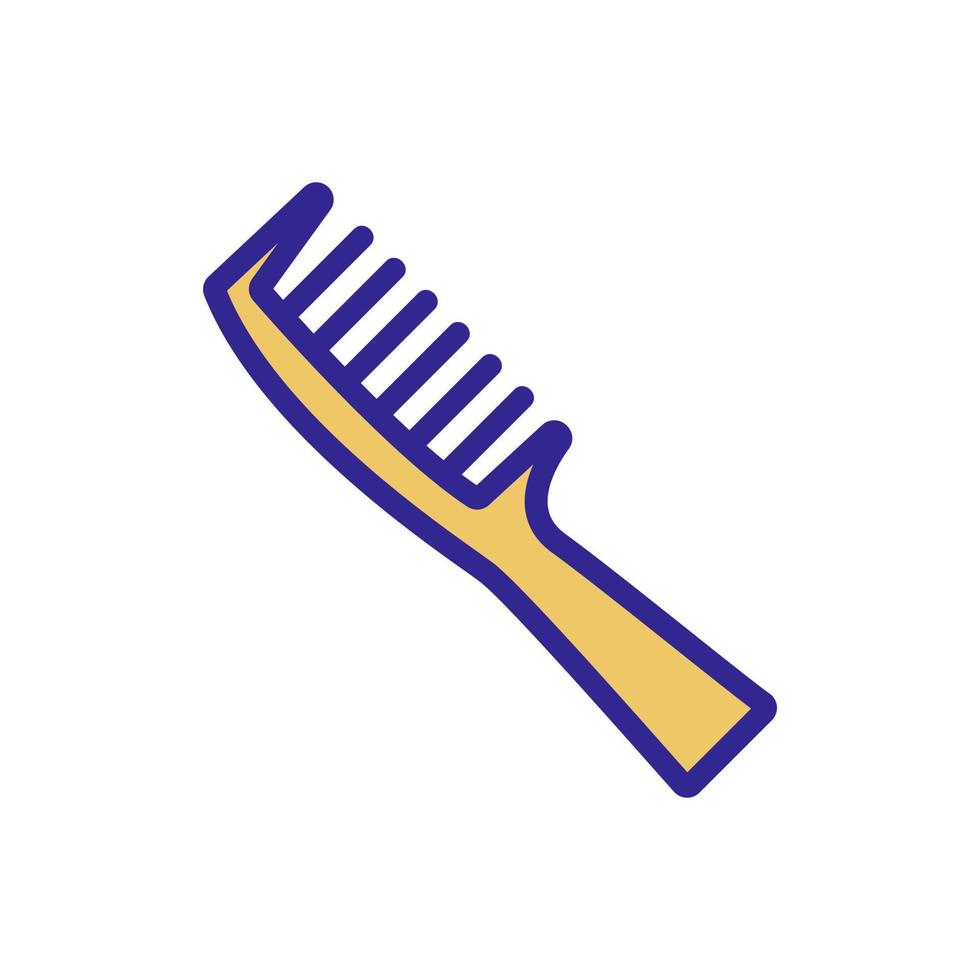 comb icon vector outline illustration