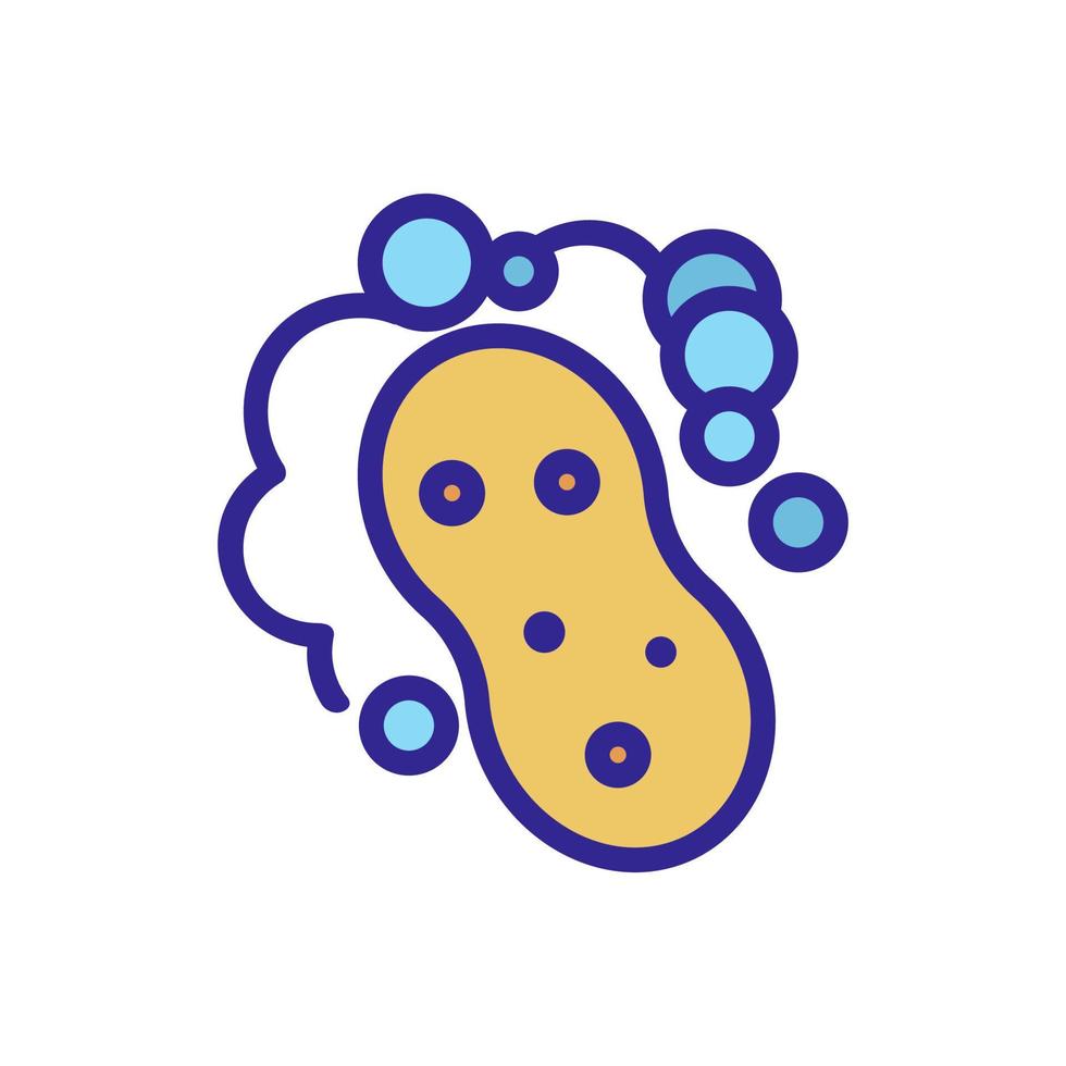 foam sponge icon vector outline illustration
