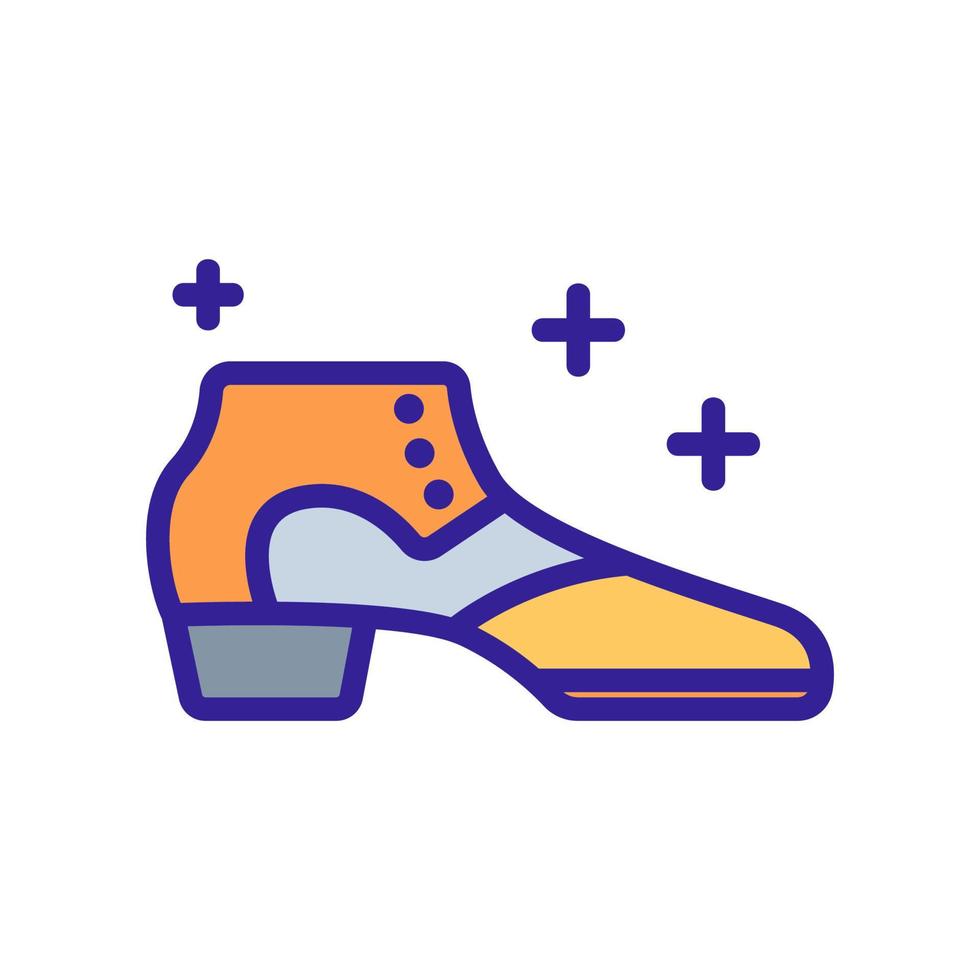 shining glitter boots icon vector outline illustration