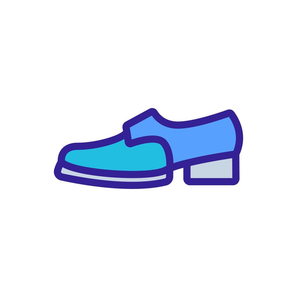 brogue shoe icon vector outline illustration