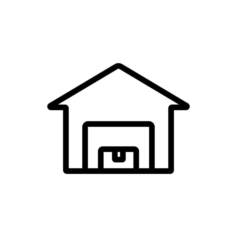 home barn icon vector outline illustration