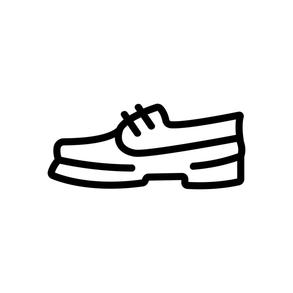 hiking boot icon vector outline illustration