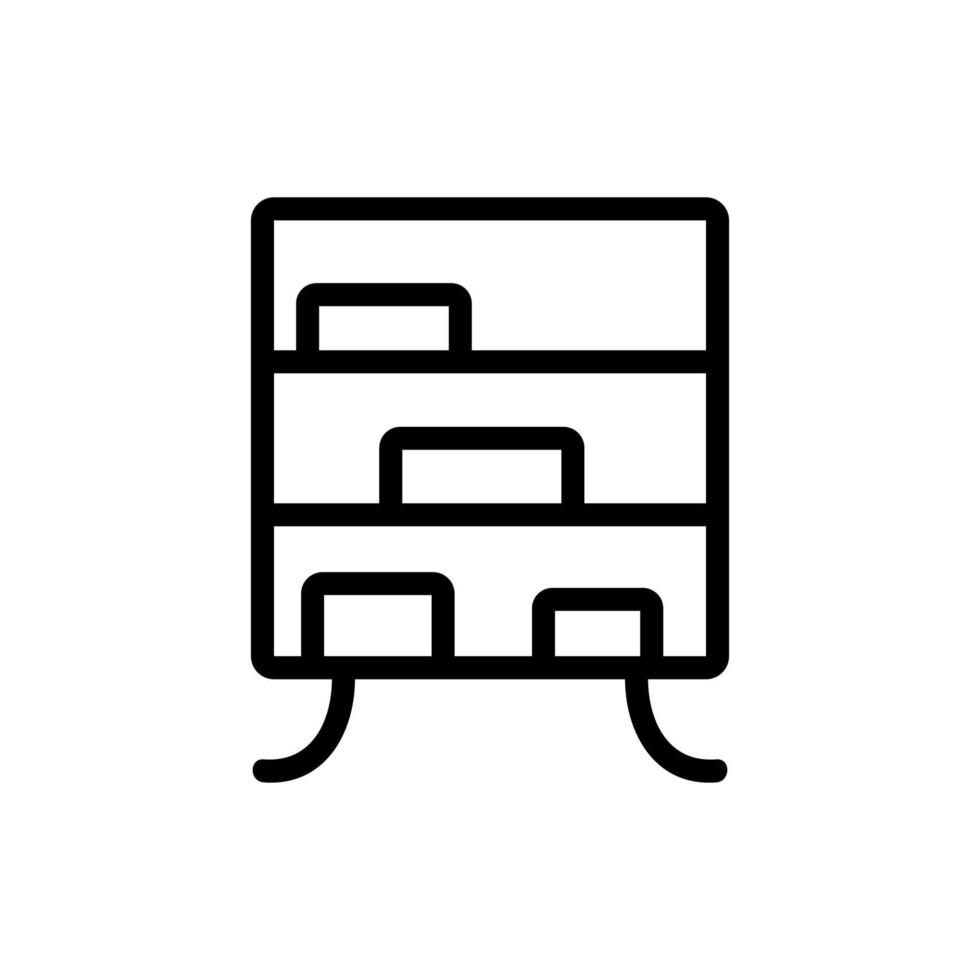 big shelf icon vector outline illustration