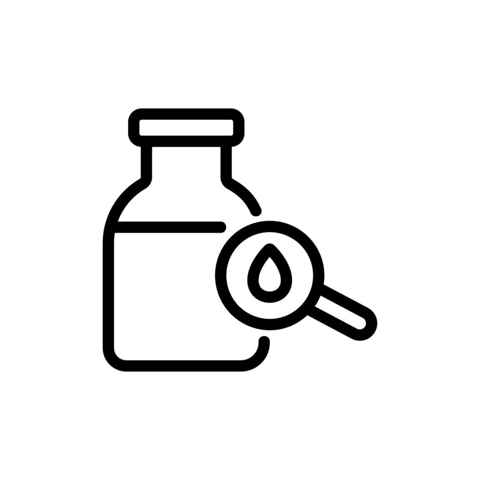 cream jar research icon vector outline illustration