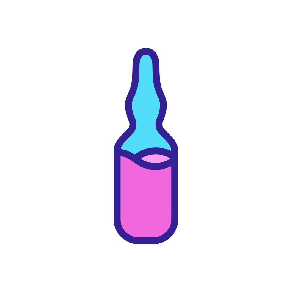 serum ampoules icon vector outline illustration