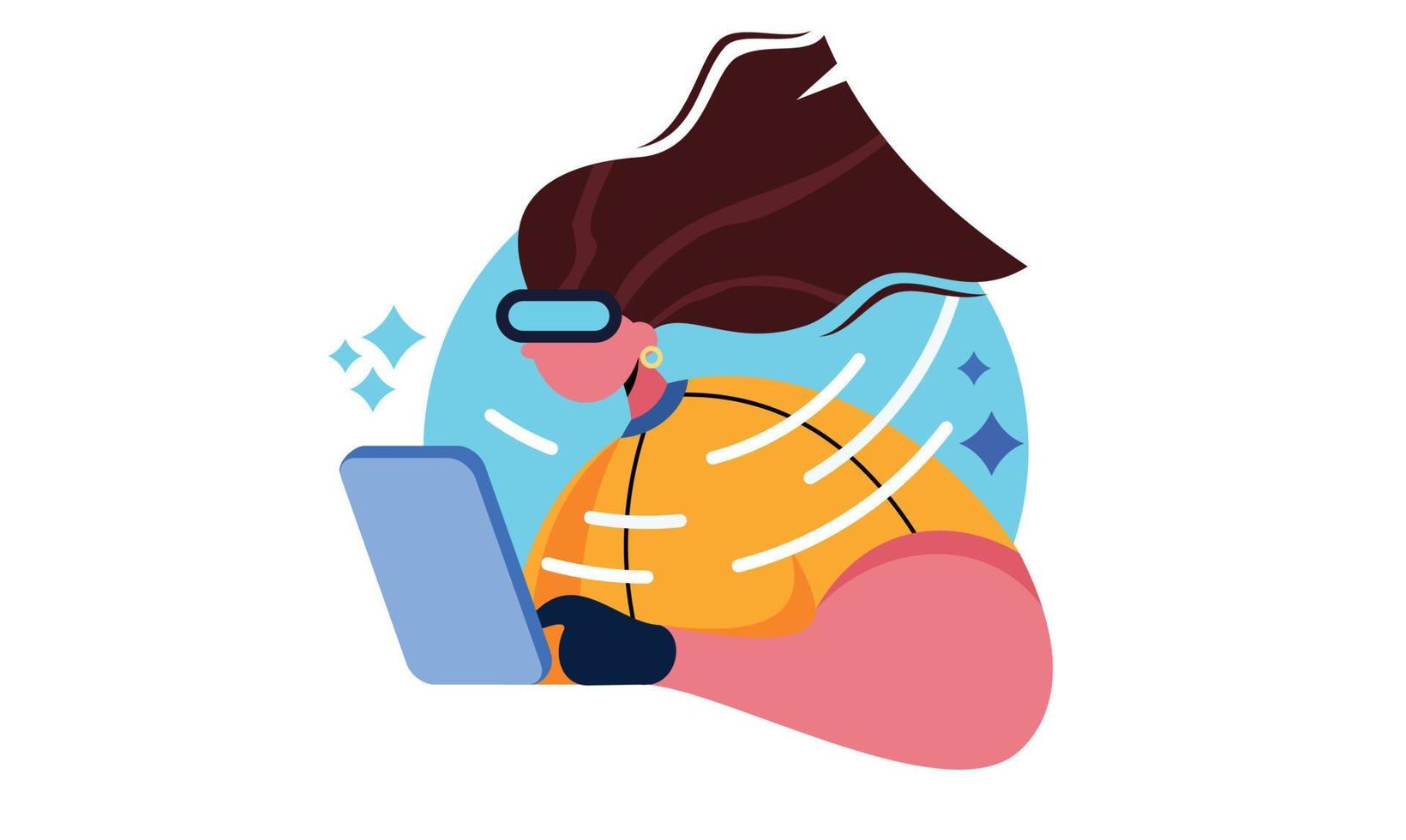 Socialite vector Illustration