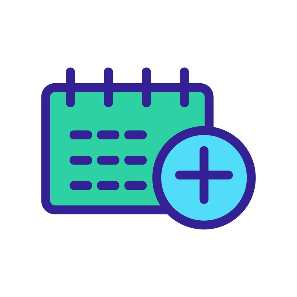 Calendar approved vector icon. Isolated contour symbol illustration