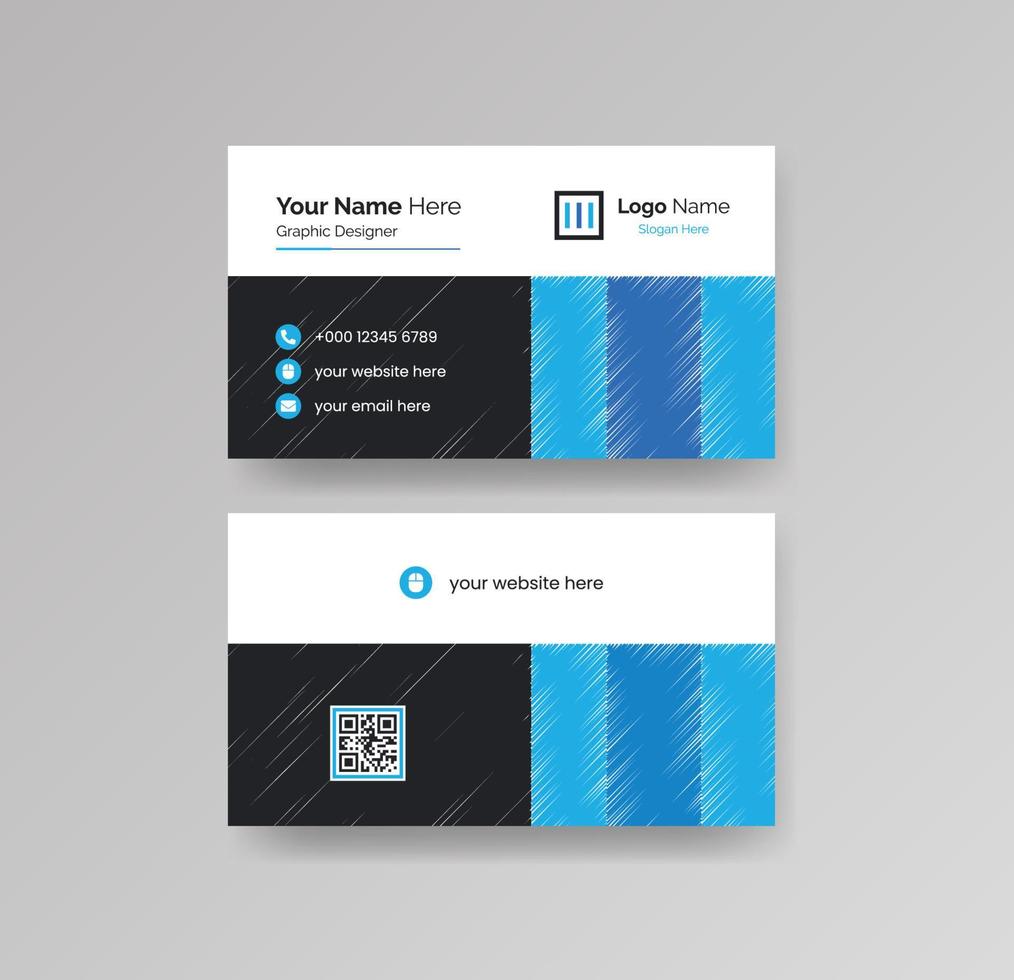 Modern Creative and Clean Business Card Design Template Vector
