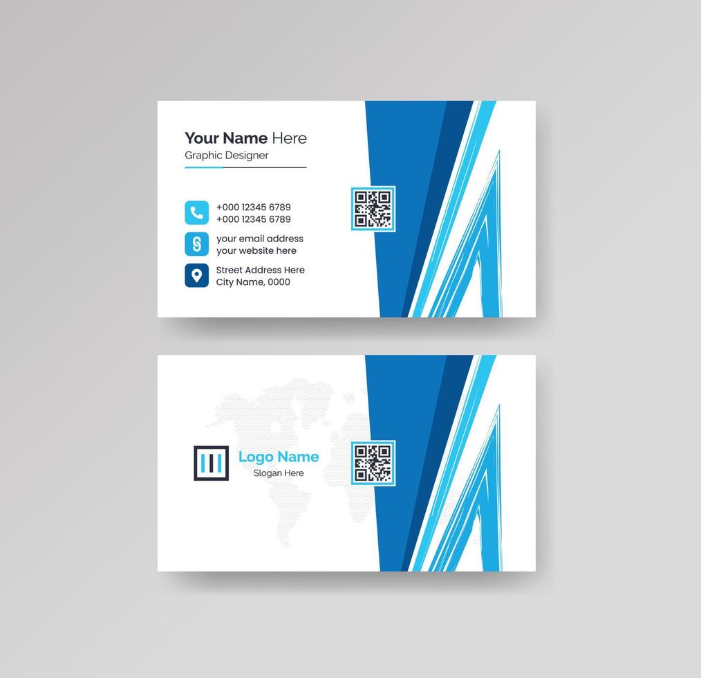 Modern Creative and Clean Business Card Design Template Vector