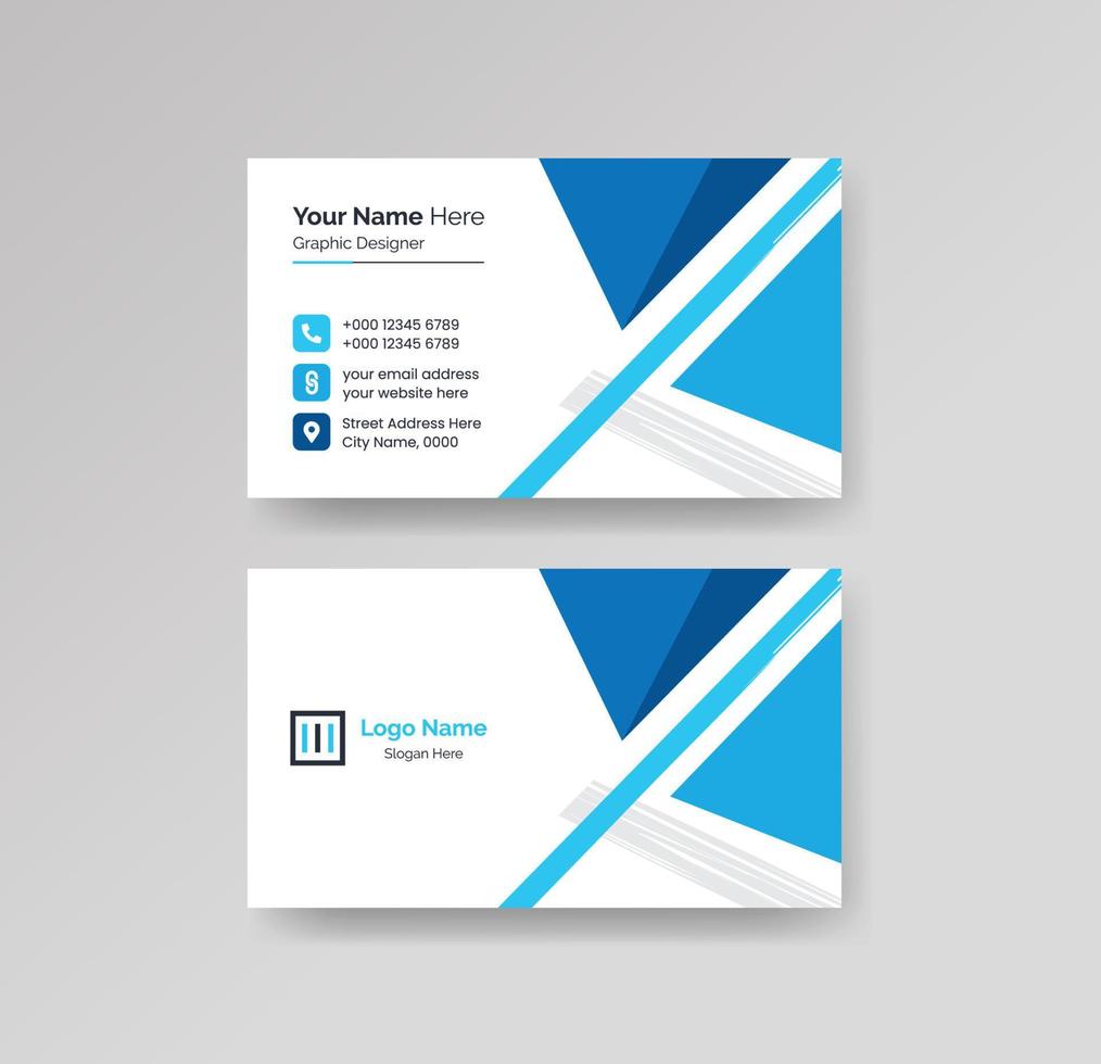 Modern Creative and Clean Business Card Design Template Vector