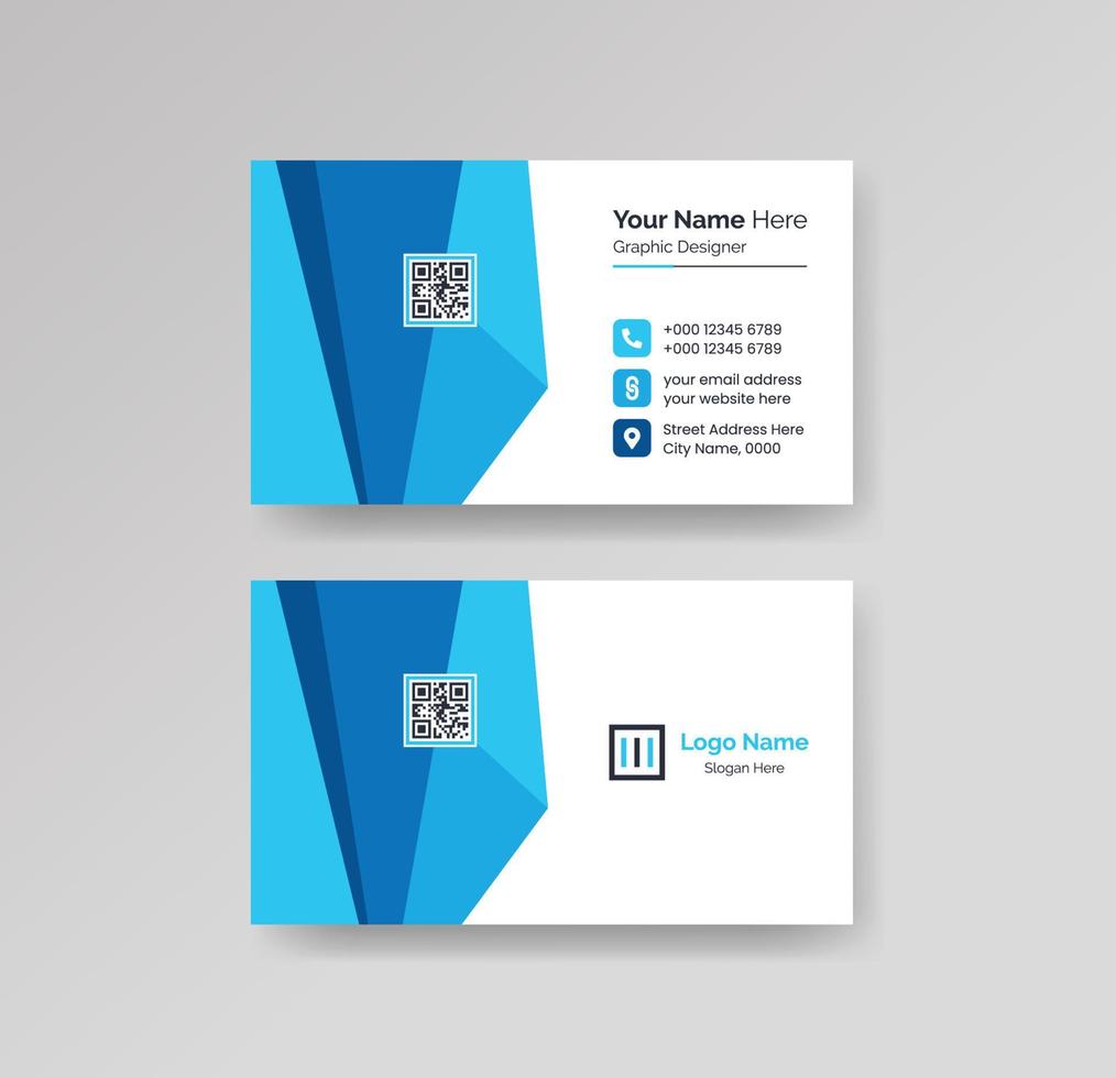 Modern Creative and Clean Business Card Design Template Vector