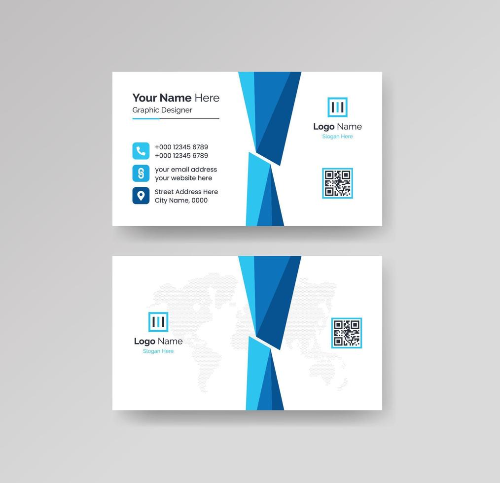 Modern Creative and Clean Business Card Design Template Vector