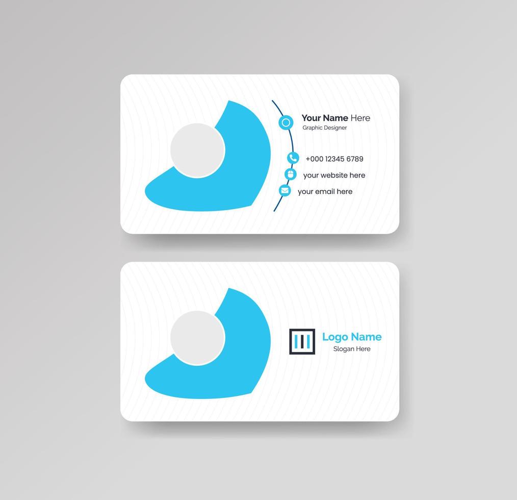 Modern Creative and Clean Business Card Design Template Vector