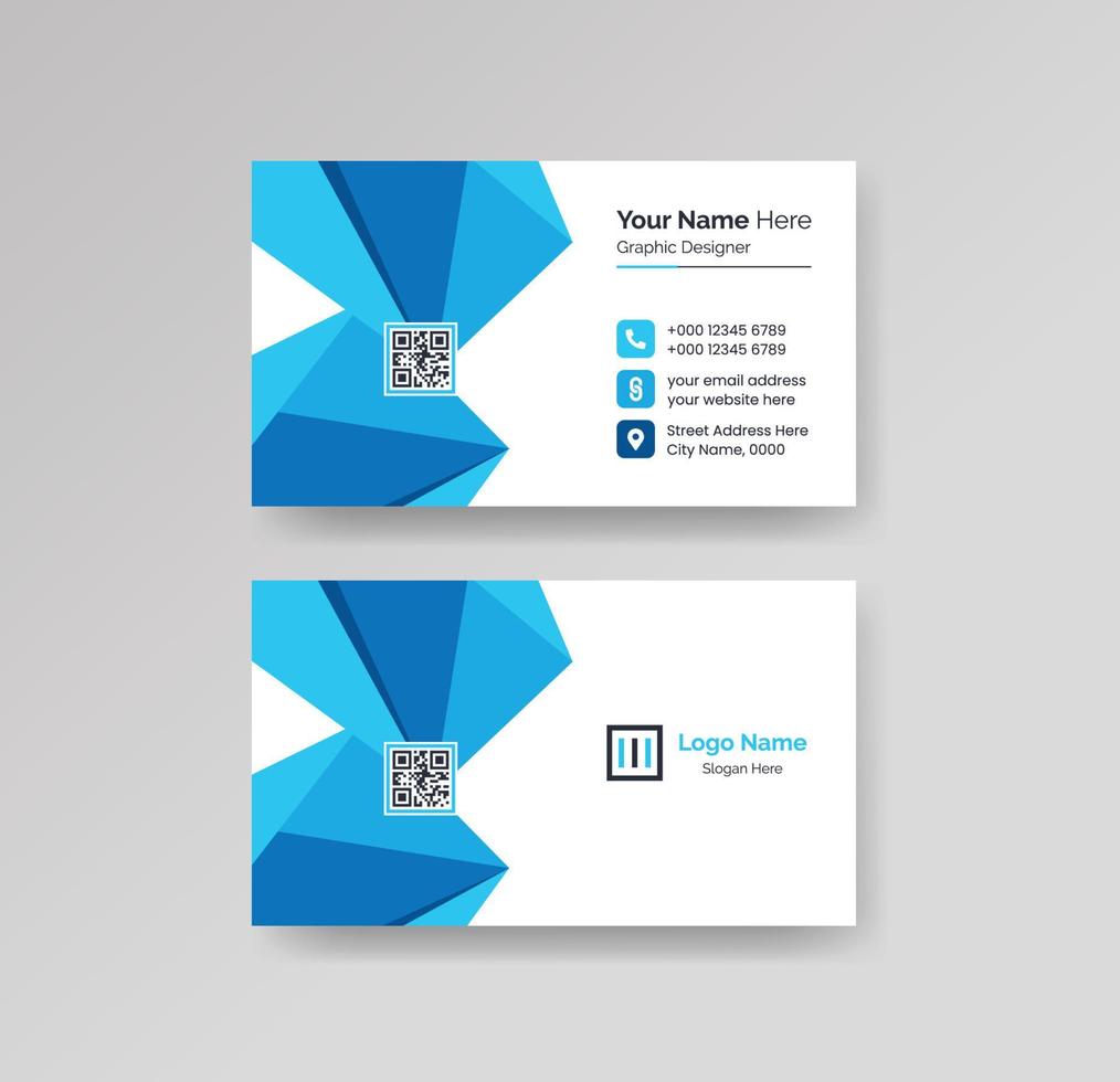 Modern Creative and Clean Business Card Design Template Vector