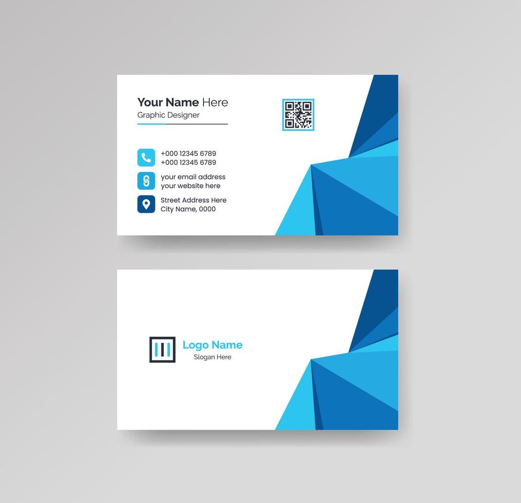 Modern Creative and Clean Business Card Design Template Vector