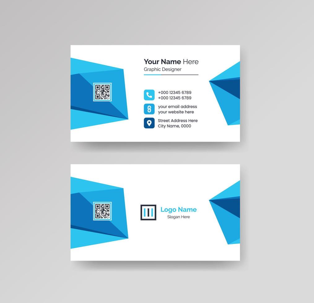 Modern Creative and Clean Business Card Design Template Vector