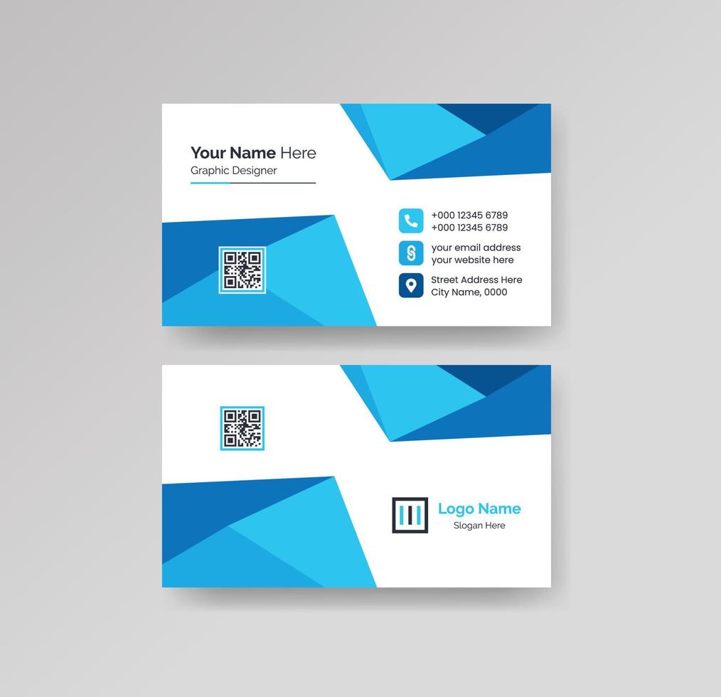 Modern Creative and Clean Business Card Design Template Vector