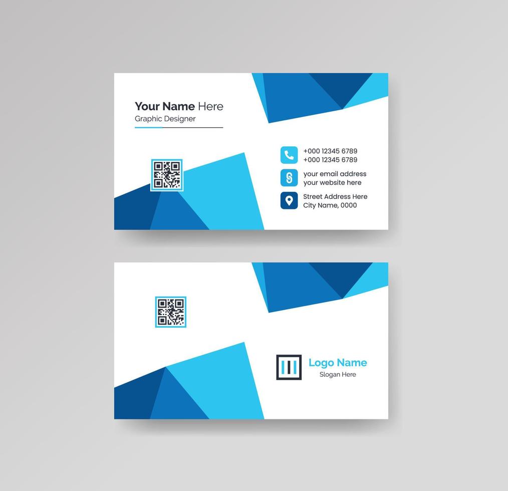 Modern Creative and Clean Business Card Design Template Vector