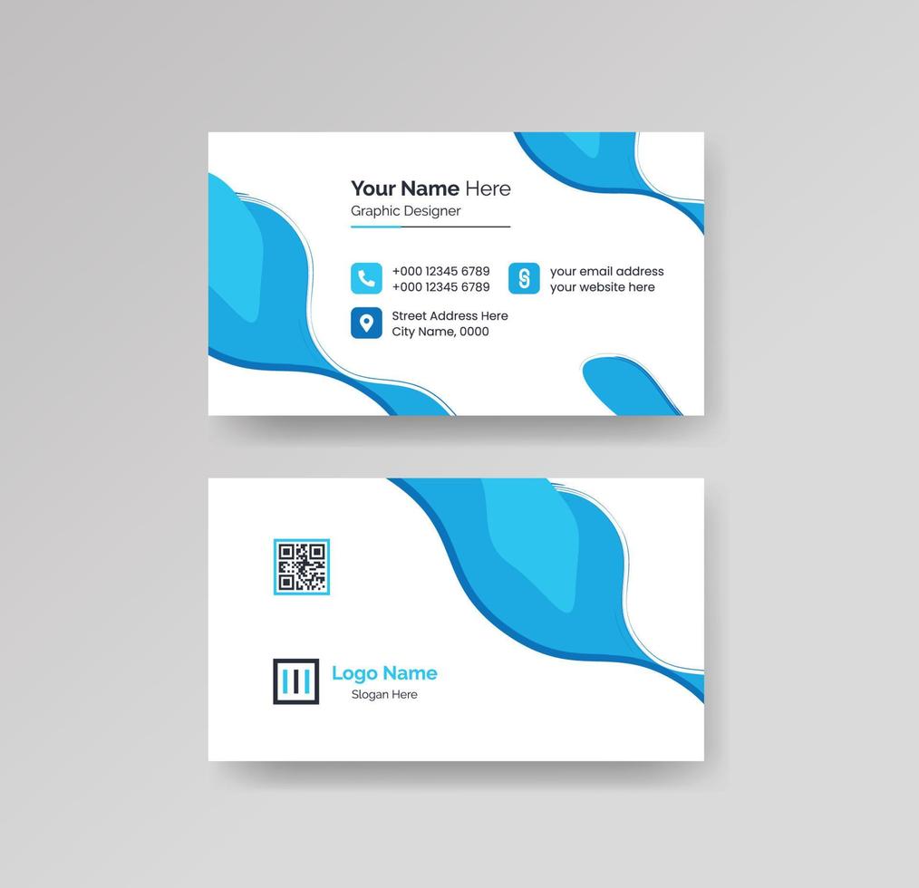 Modern Creative and Clean Business Card Design Template Vector