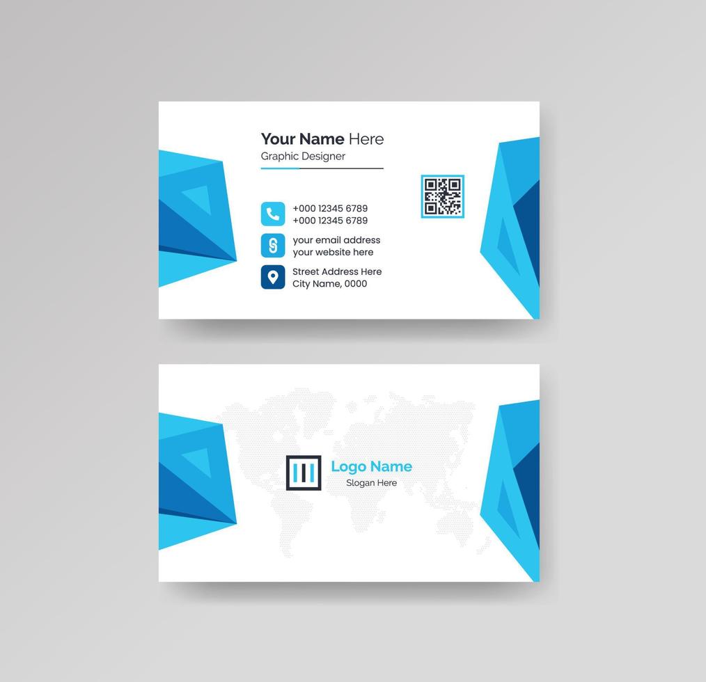 Modern Creative and Clean Business Card Design Template Vector