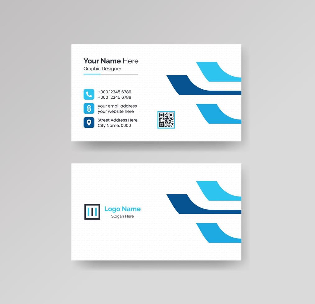 Modern Creative and Clean Business Card Design Template Vector