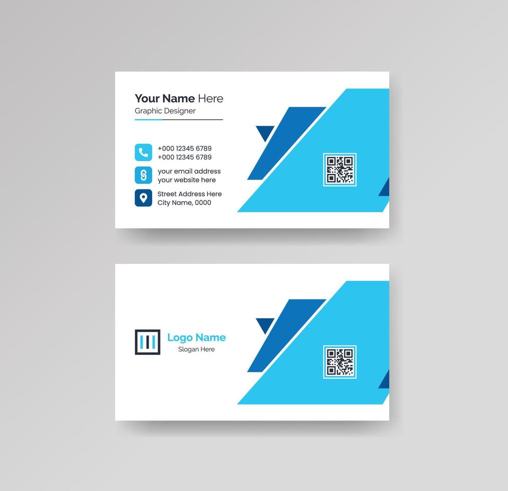 Modern Creative and Clean Business Card Design Template Vector