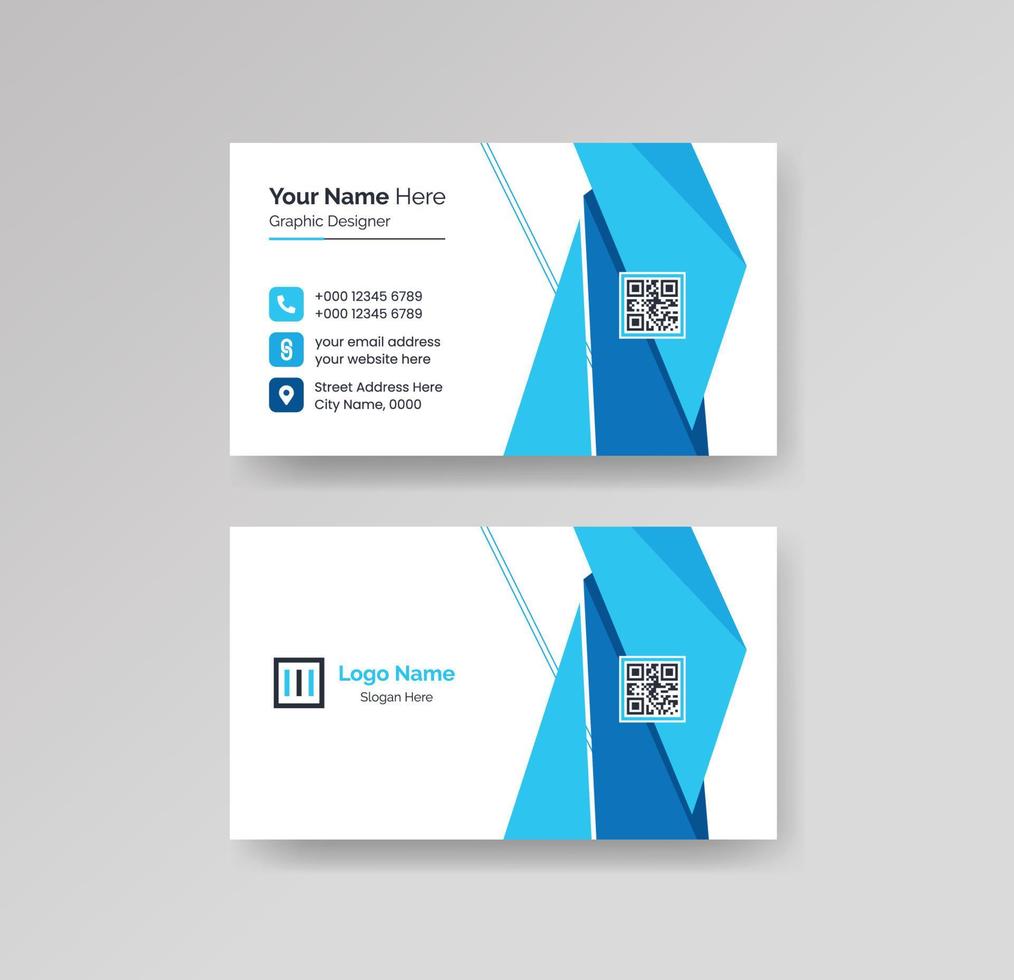 Modern Creative and Clean Business Card Design Template Vector