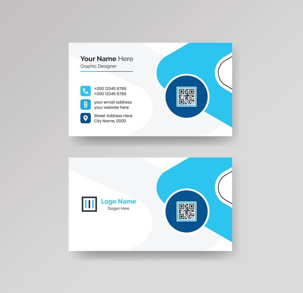 Modern Creative and Clean Business Card Design Template Vector