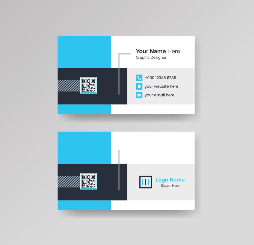 Modern Creative and Clean Business Card Design Template Vector