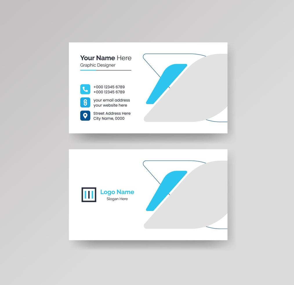 Modern Creative and Clean Business Card Design Template Vector