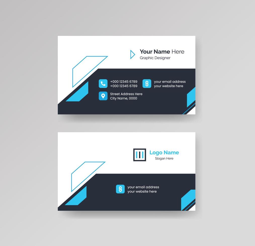 Modern Creative and Clean Business Card Design Template Vector