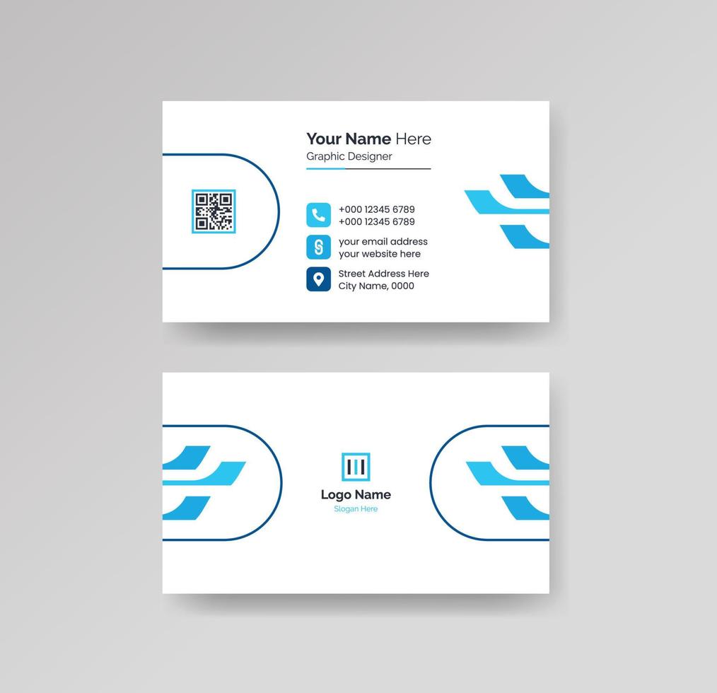 Modern Creative and Clean Business Card Design Template Vector