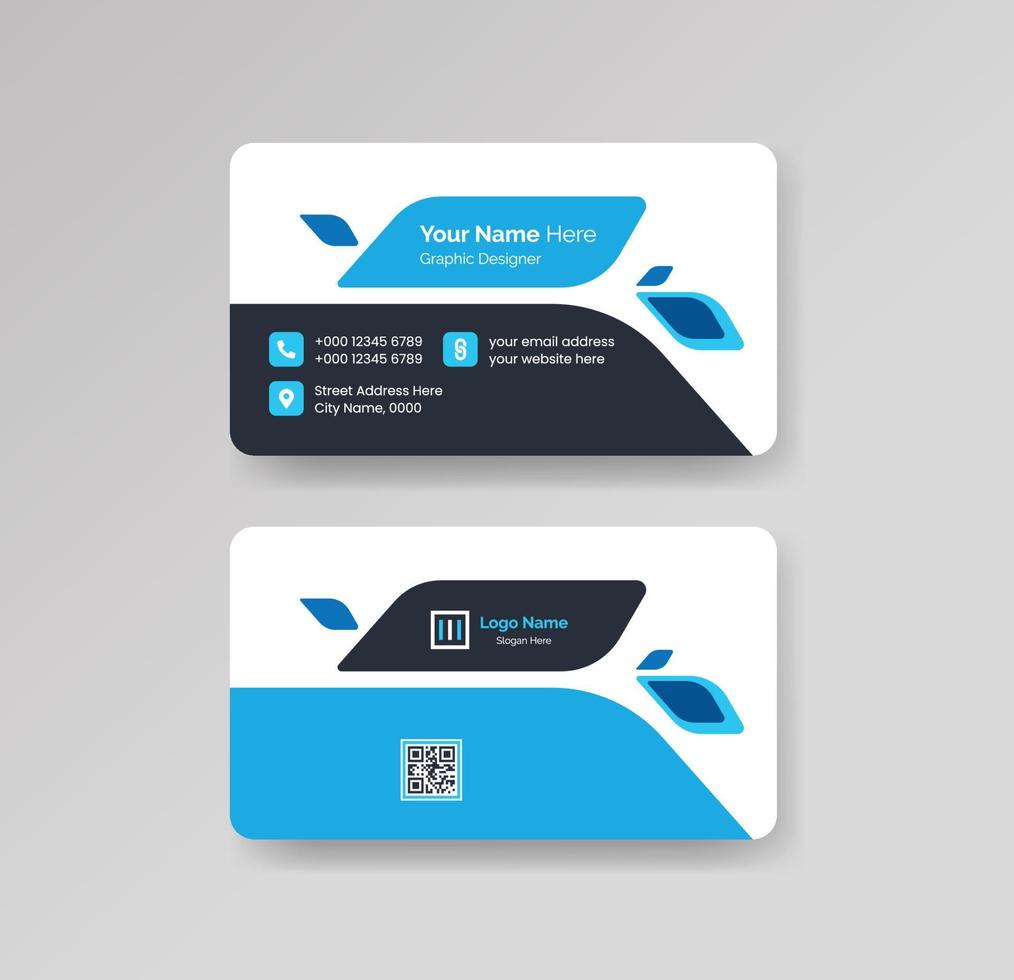 Modern Creative and Clean Business Card Design Template Vector