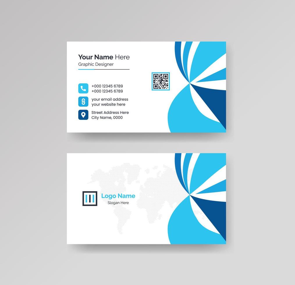 Modern Creative and Clean Business Card Design Template Vector