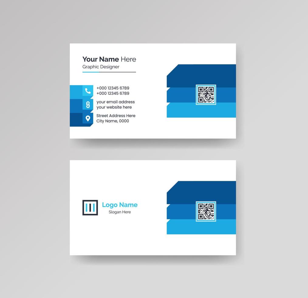 Modern Creative and Clean Business Card Design Template Vector