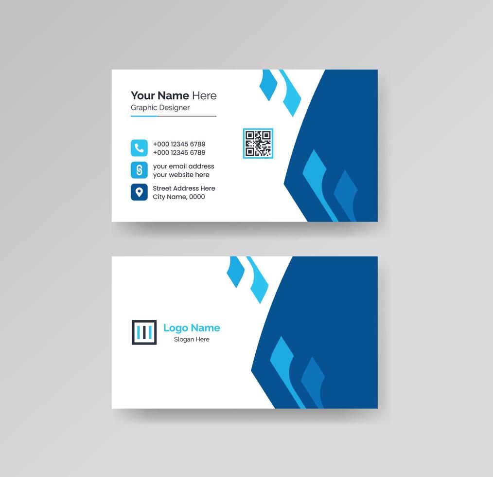 Modern Creative and Clean Business Card Design Template Vector