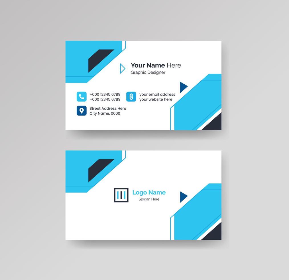 Modern Creative and Clean Business Card Design Template Vector