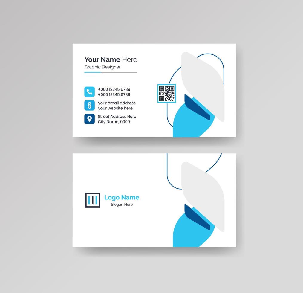 Modern Creative and Clean Business Card Design Template Vector