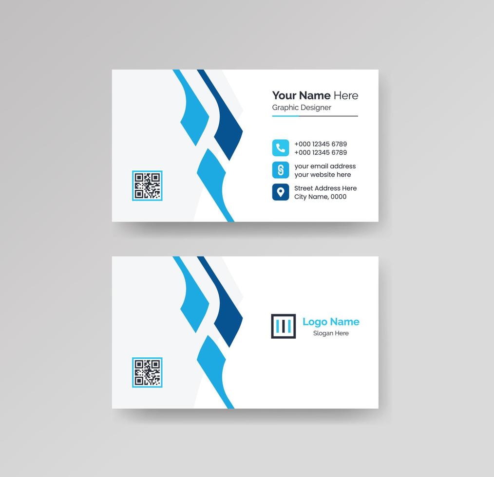 Modern Creative and Clean Business Card Design Template Vector