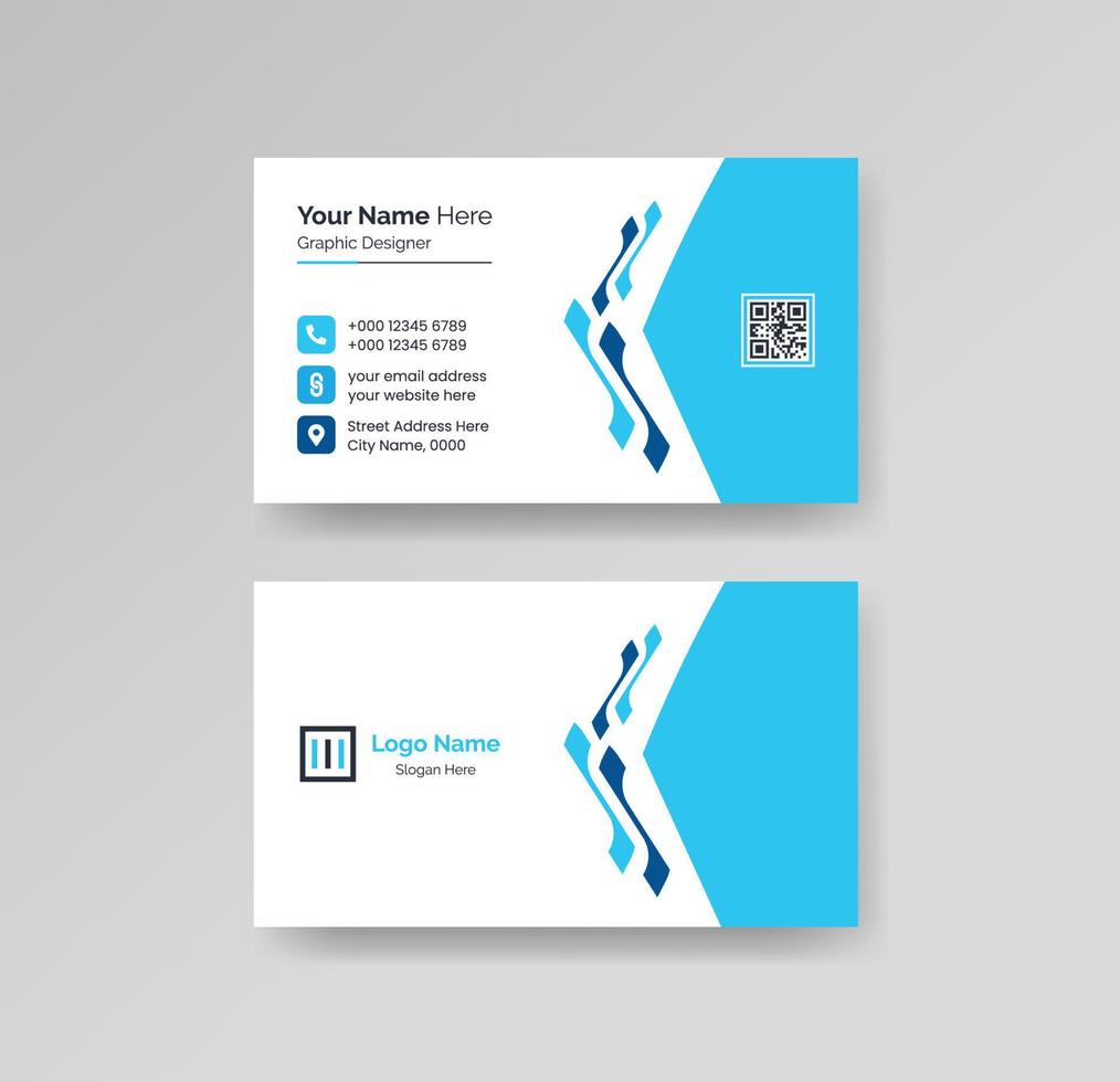 Modern Creative and Clean Business Card Design Template Vector